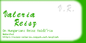 valeria reisz business card